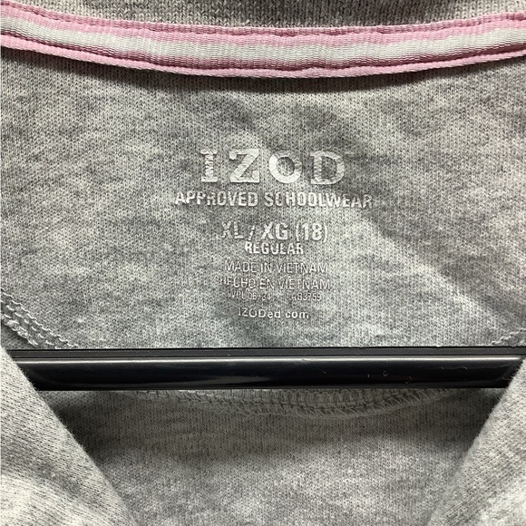 Izod Size XL/18 Girls Grey Uniform Polo Shirts Bundle of 3pcs. Preloved. - Picture 3 of 10
